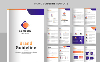Brand Guidelines template. Brand Identity presentation. Logo Guideline template. Logo type