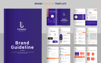 Brand Guidelines template. Logo Guideline template. Logo Guide Book. Logotype presentation