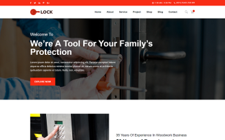 Locksmith & Security Systems Html Template
