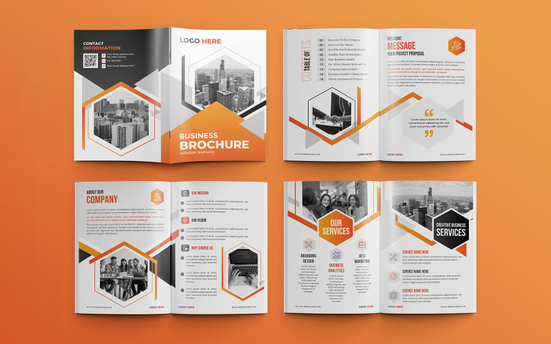 Modern business proposal 16 pages multipurpose brochure template 01 Corporate Identity