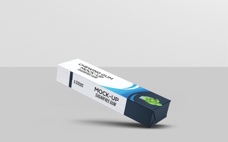 Realistic Chewing Gum Mockup 4 Product Mockup
