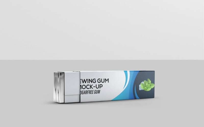 Realistic Chewing Gum Mockup 8 Product Mockup
