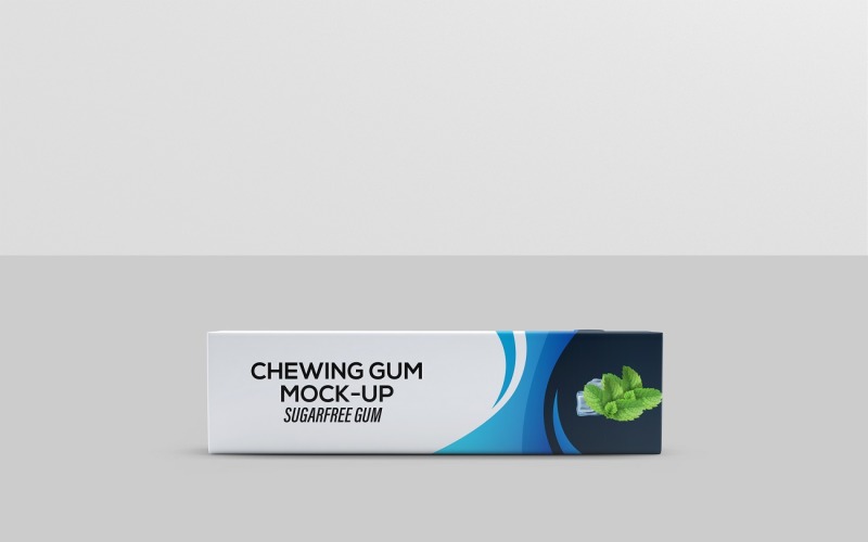 Realistic Chewing Gum Mockup Product Mockup