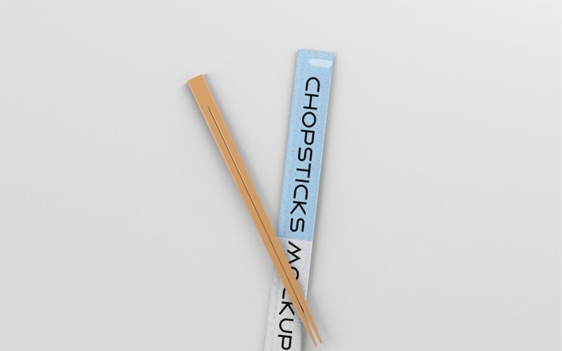Realistic Chopsticks Mockup 3 Product Mockup
