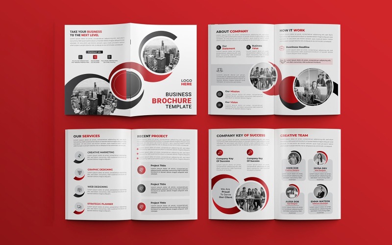 Business proposal 8 pages multipurpose brochure template 01 Corporate Identity