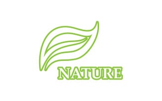 Eco leaf green nature element go green logo v15