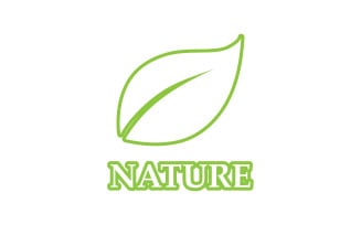 Eco leaf green nature element go green logo v16