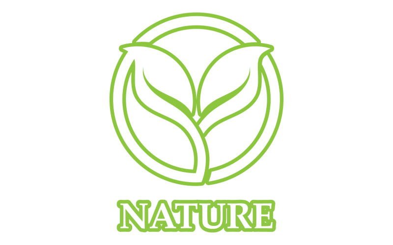 Eco leaf green nature element go green logo v22 Logo Template