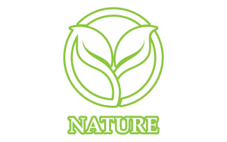 Eco leaf green nature element go green logo v22