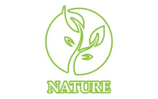 Eco leaf green nature element go green logo v23