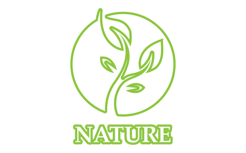 Eco leaf green nature element go green logo v23 Logo Template