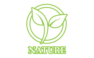 Eco leaf green nature element go green logo v28