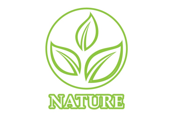 Eco leaf green nature element go green logo v30 Logo Template