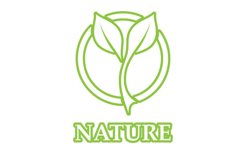 Eco leaf green nature element go green logo v31 Logo Template