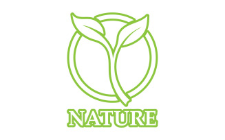 Eco leaf green nature element go green logo v32