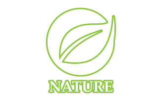 Eco leaf green nature element go green logo v34