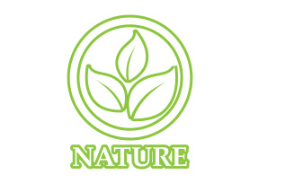 Eco leaf green nature element go green logo v39