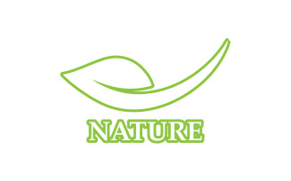 Eco leaf green nature element go green logo v40