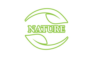 Eco leaf green nature element go green logo v41