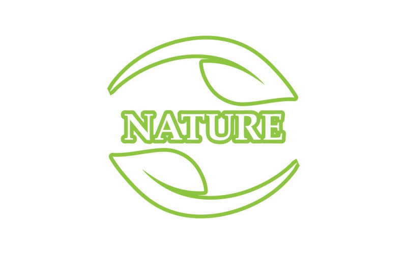 Eco leaf green nature element go green logo v41 Logo Template