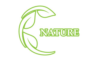 Eco leaf green nature element go green logo v42
