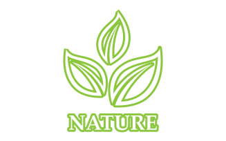 Eco leaf green nature element go green logo v44