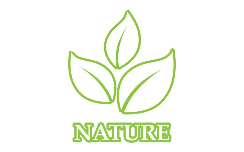 Eco leaf green nature element go green logo v45 Logo Template