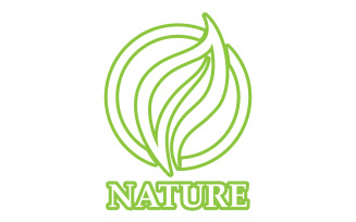 Eco leaf green nature element go green logo v50