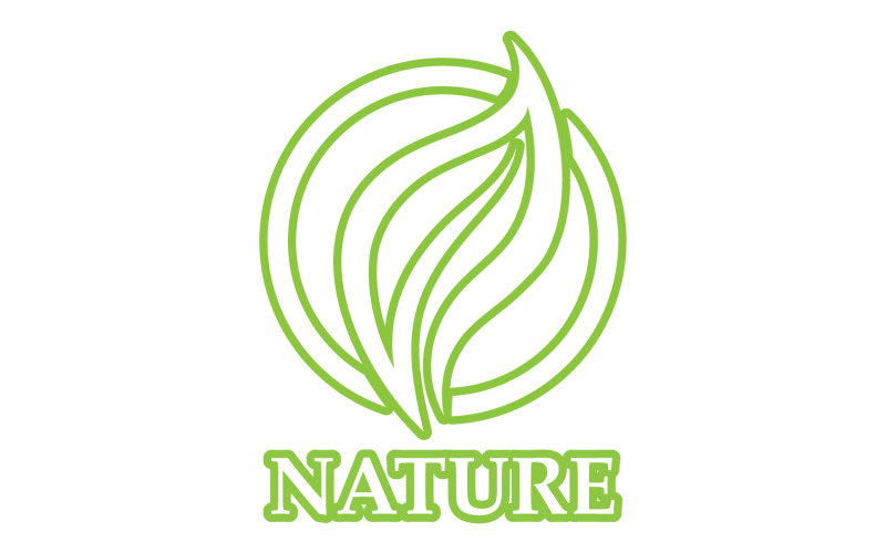 Eco leaf green nature element go green logo v50 Logo Template