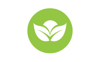 Eco leaf green nature element go green logo v54