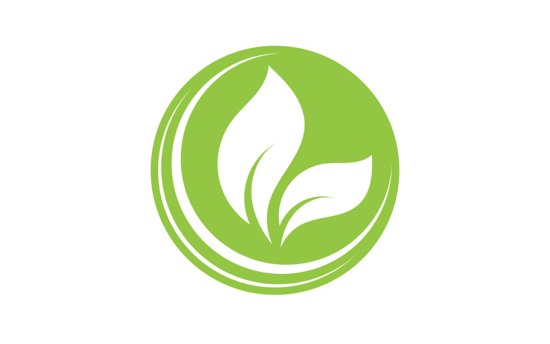 Eco leaf green nature element go green logo v55 Logo Template