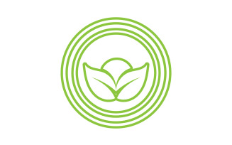 Eco leaf green nature element go green logo v57