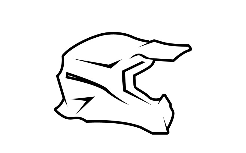 Helm spot logo full face design v12 Logo Template