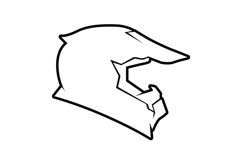Helm spot logo full face design v14 Logo Template