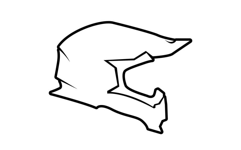 Helm spot logo full face design v5 Logo Template