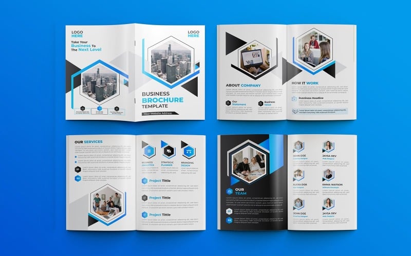 Modern business proposal 8 pages multipurpose brochure template 02 Corporate Identity