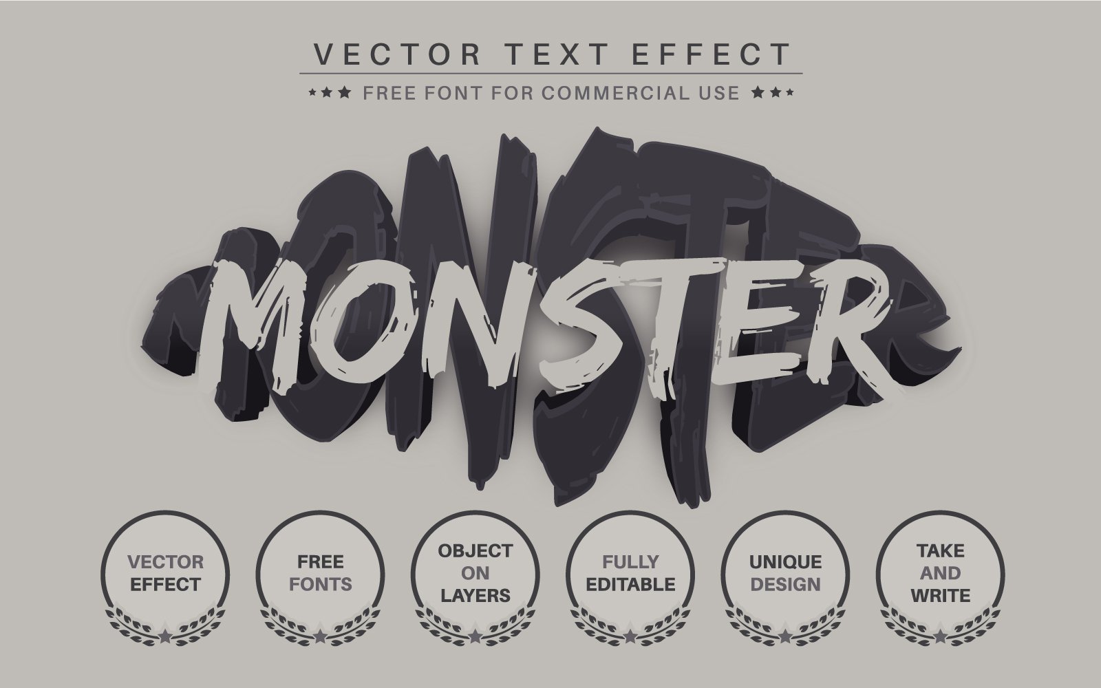 Template #333214 Effect Font Webdesign Template - Logo template Preview