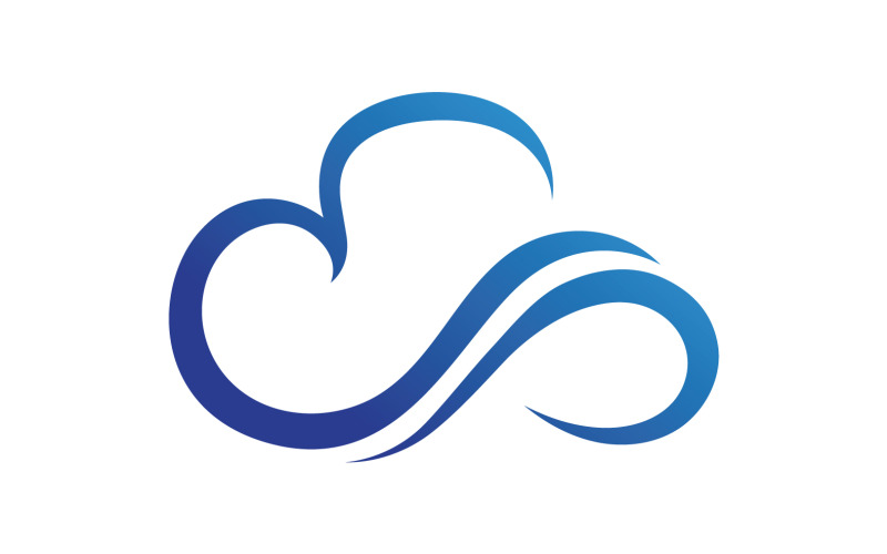 Cloud logo icon server save data template design v12 Logo Template