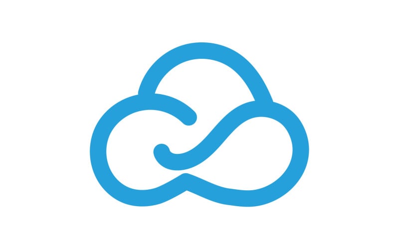 Cloud logo icon server save data template design v13 Logo Template