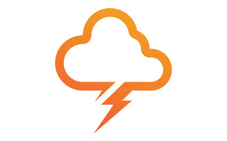 Cloud logo icon server save data template design v16
