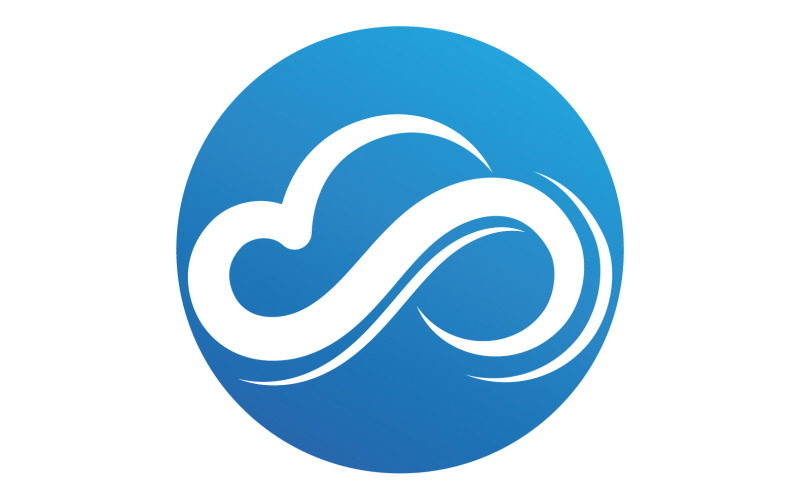 Cloud logo icon server save data template design v19 Logo Template