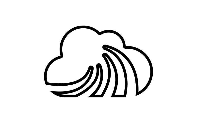 Cloud logo icon server save data template design v2 Logo Template