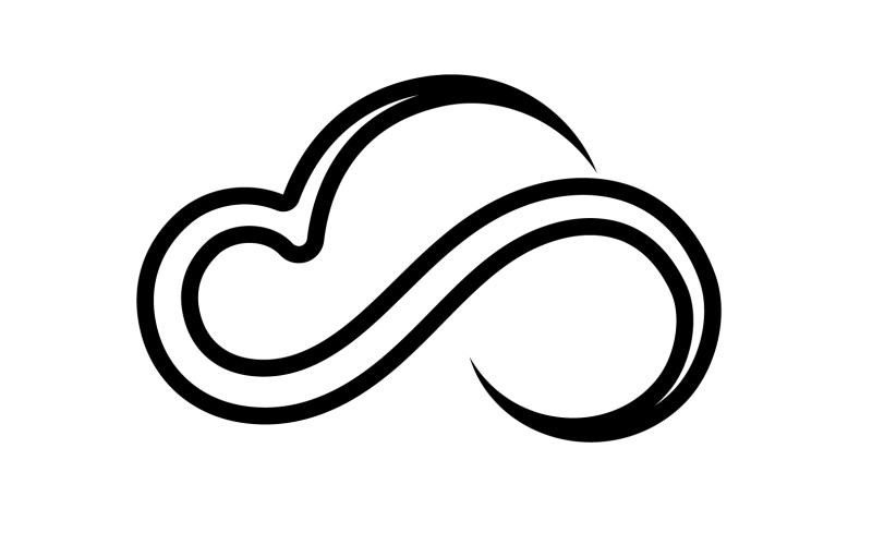 Cloud logo icon server save data template design v37 Logo Template
