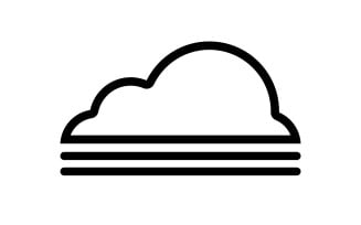 Cloud logo icon server save data template design v42