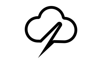 Cloud logo icon server save data template design v45