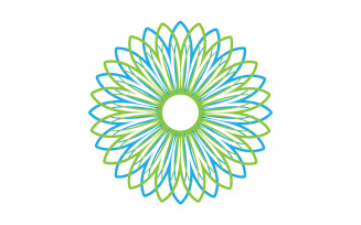Flower beauty logo icon design template v1