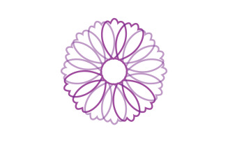 Flower beauty logo icon design template v3