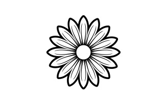Flower beauty logo icon design template v4