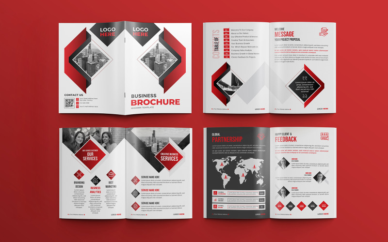 Modern business proposal 16 pages multipurpose brochure template 04 Corporate Identity