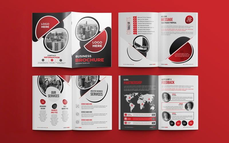 Modern business proposal 16 pages multipurpose brochure template 05 Corporate Identity